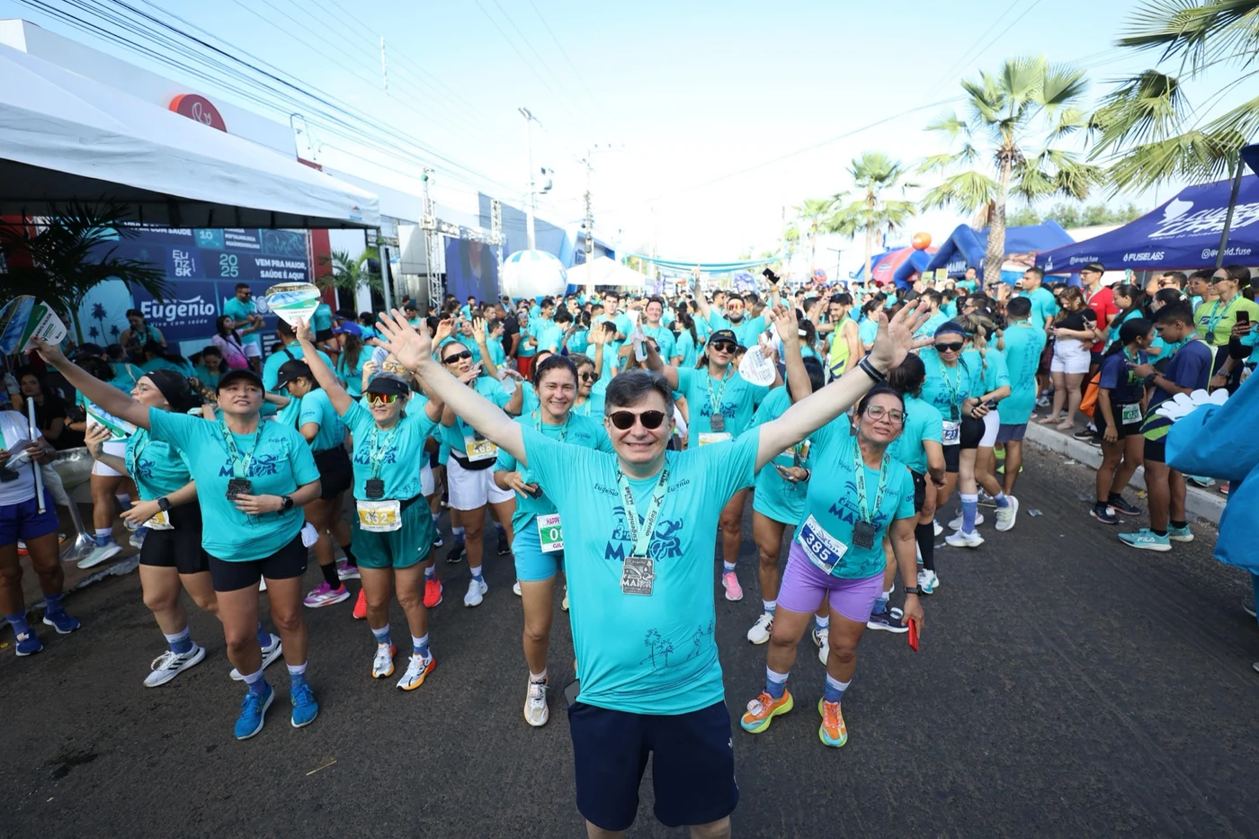 Participantes da corrida promovida pelo Hospital MAIOR